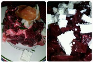 Salata de sfecla rosie cu branza Salakis