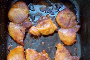 Mamaliga cu pulpa de porc la cuptor