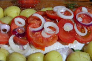 Peste avat cu cartofi- la cuptor