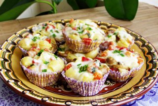 Briose aperitiv cu paste fainoase