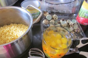 Briose aperitiv cu carne, cus-cus, porumb si multe legume