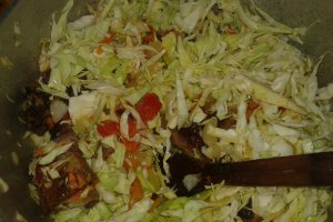 Varza cu carne de la garnita acrita cu corcodușe