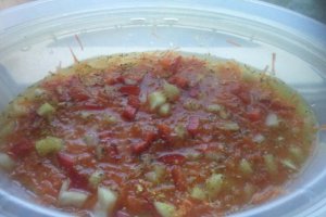 Budinca de tapioca si legume la steamer