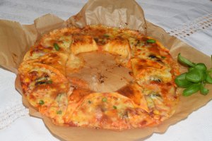 Pizza coronita floare