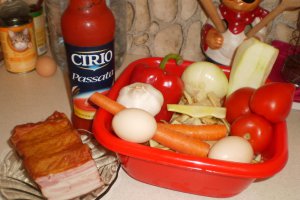 Ciorba de pastai cu sunca taraneasca si tarhon