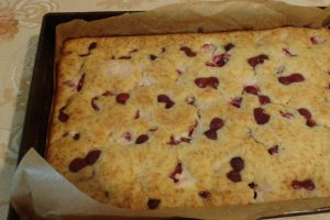 Prajitura cu visine si branza