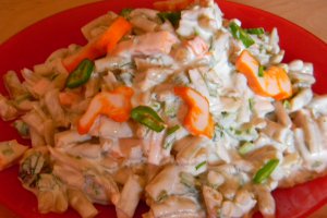 Salata de fasole galbena pastai cu iaurt