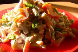 Salata de fasole galbena pastai cu iaurt