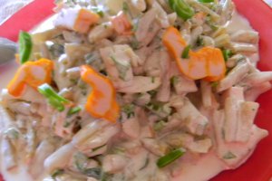 Salata de fasole galbena pastai cu iaurt