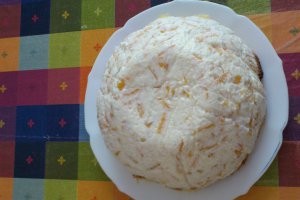 Cupola cu crema de iaurt, mascarpone si  piersici