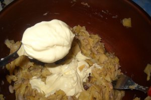 Salata de fasole galbena cu maioneza