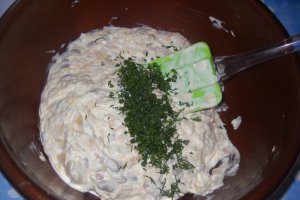 Salata de fasole galbena cu maioneza