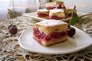 Prajitura turnata cu visine