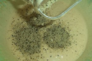 Prajitura cu fructe, crema de vanilie si frisca
