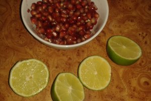 Limonada cu lime si rodie
