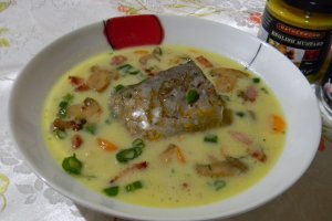 Supa de crap cu ciuperci si smantana