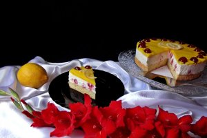 Cheesecake cu jeleu din lemon curd-reţeta cu numărul 600 şi o dublă aniversare