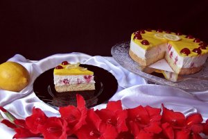 Cheesecake cu jeleu din lemon curd-reţeta cu numărul 600 şi o dublă aniversare