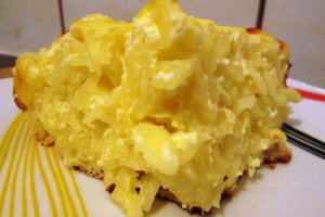 Budinca de paste cu branza dulce