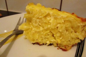 Budinca de paste cu branza dulce