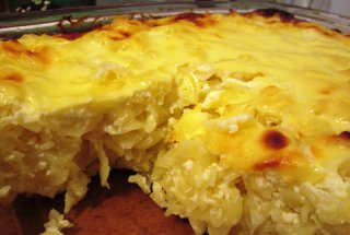 Budinca de paste cu branza dulce