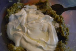 Salata de vinete cu perle de branza