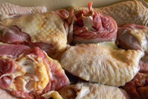 Pulpe de curcan la tava - cu sos coreean