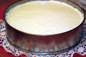 desert cheesecake simplu, cu lamaie ( fara coacere )