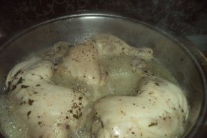 Pui cu menta la tigaie