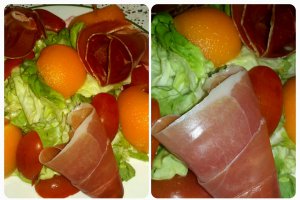 Salata cu pepene galben