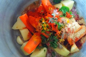 Harira - Supa crema de legume cu vita si taitei, a la Maroc