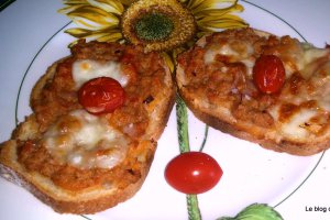 Bruschetta cu ton