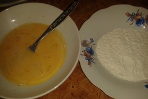 Fasii din piept de curcan cu piure de mazare