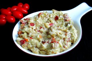 Salata de vinete cu ardei si ciuperci