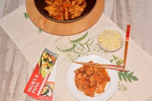 Pui cu legume si orez (in stil chinezesc)