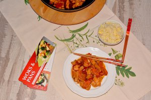 Pui cu legume si orez (in stil chinezesc)