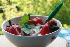 Salata de ardei copti cu usturoi