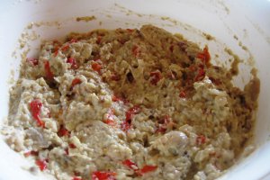 Salata de vinete cu ardei copti si ciuperci