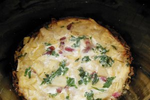 Tortilla spaniola cu bacon la slow cooker Crock-Pot 4,7 L