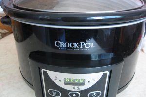 Pui cu ciuperci si sos de smantana cu usturoi - slow cooker Crock-Pot 4,7 L