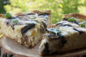 Tarta sarata cu ciuperci