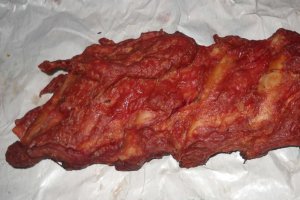 Ciorba de fasole boabe  cu coasta afumata