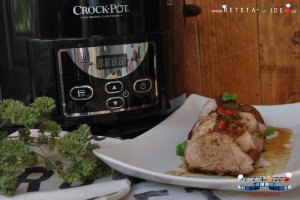 Muschiulet de porc cu sos teriyaki la slow cooker Crock Pot - Reteta-Video