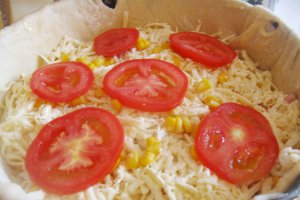 Tarta cu bacon si porumb
