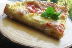 Tarta cu bacon si porumb
