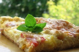 Tarta cu bacon si porumb