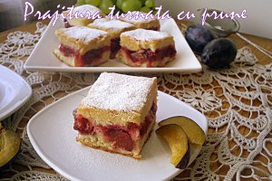Prajitura turnata cu prune