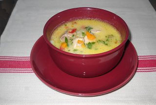 Ciorba de pui a la grec