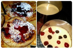 Pancakes cu vanilie si fructe de padure