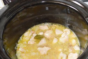 Piept de pui cu smantana si usturoi la slow cooker Crock-Pot 4,7 L